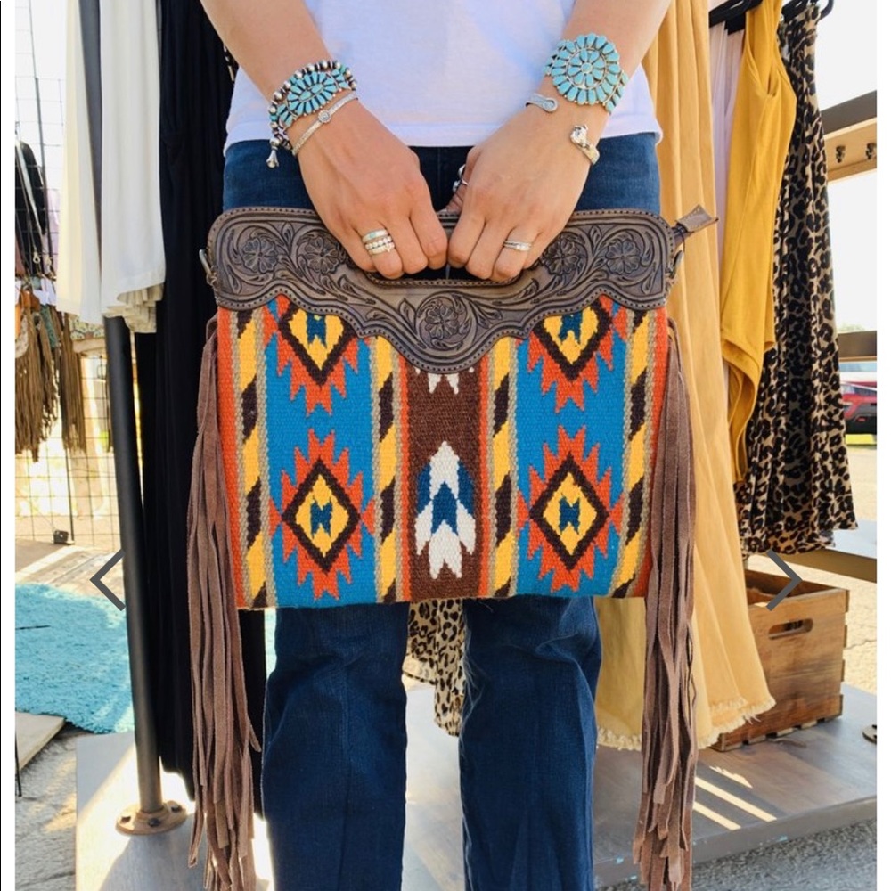 Saddle blanket purse